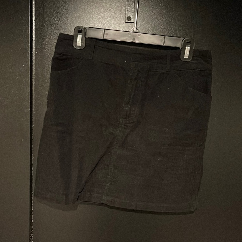 Black Corduroy Skirt, size Medium